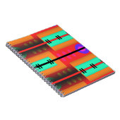 Naadloos Abstract patroon Notitieboek (Rechterzijde)