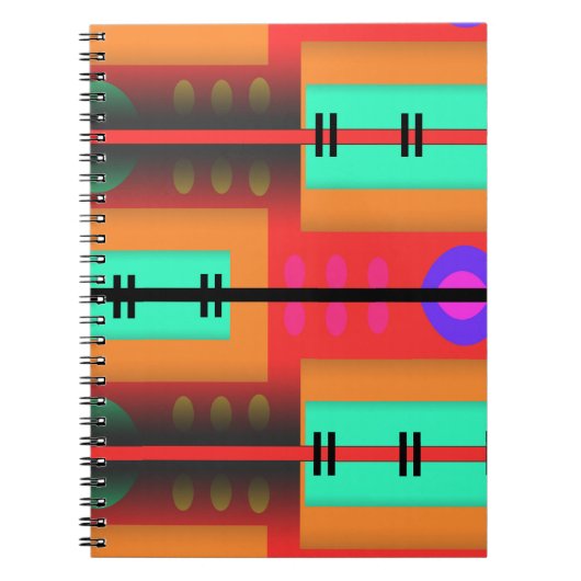 Naadloos Abstract patroon Notitieboek (Voorkant)