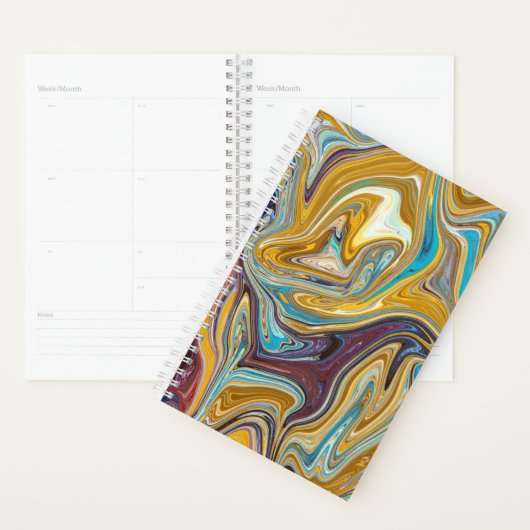 Naadloos abstract patroon planner (Display)