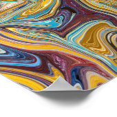 Naadloos abstract patroon poster (Hoek)