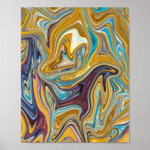 Naadloos abstract patroon poster