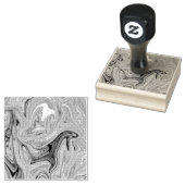 Naadloos abstract patroon rubberstempel (Gestempeld)