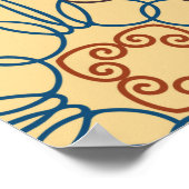 Naadloos abstract patroon van driehoekige abstra poster (Hoek)