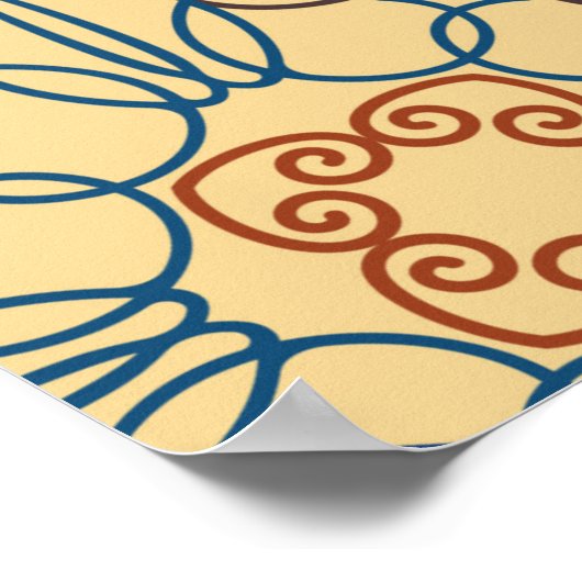 Naadloos abstract patroon van driehoekige abstra poster (Hoek)