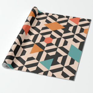Naadloos abstract patroon van geometrische vormen. cadeaupapier