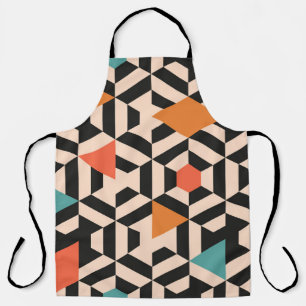 Naadloos abstract patroon van geometrische vormen. schort