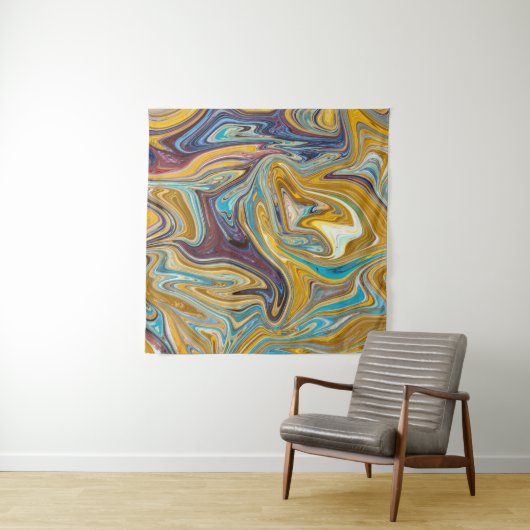 Naadloos abstract patroon wandkleed (In Situ (horizontaal))