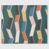 naadloos abstract zigzag, met de hand geschilderd cadeaupapier (Vlak)