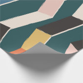 naadloos abstract zigzag, met de hand geschilderd cadeaupapier (Hoek)