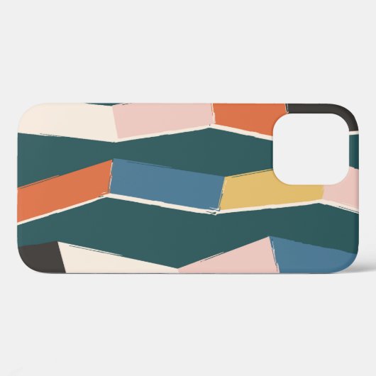naadloos abstract zigzag, met de hand geschilderd Case-Mate iPhone case (Achterkant (horizontaal))