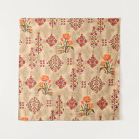 Naadloos abstracte mughaalfloreel patroon