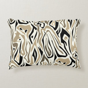 Naadloos abstracte zebra leer modern zwart accent kussen