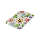 Naadloos achtergrondontwerp met kleurrijke bloemen badmat (Gekanteld)