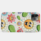 Naadloos achtergrondontwerp met kleurrijke bloemen Case-Mate iPhone case (Achterkant (horizontaal))