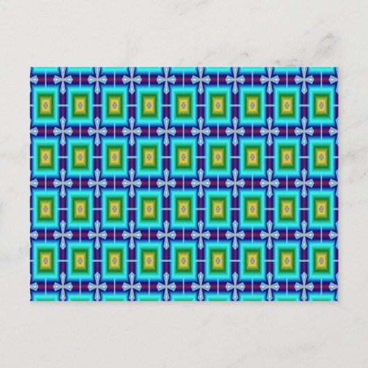 Naadloos achtergrondpatroon briefkaart (Voorkant)