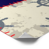 Naadloos achtergrondpatroon. Hij zal eindeloos teg Poster (Hoek)