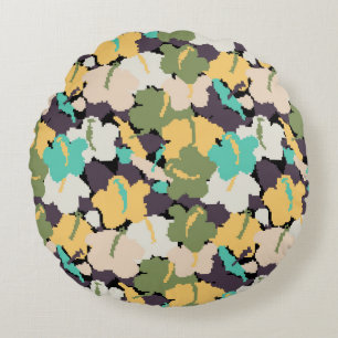  naadloos achtergrondpatroon met gestileerde vormg rond kussen