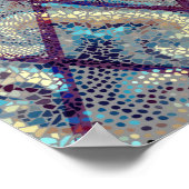 Naadloos achtergrondpatroon. Mozaïekkunstpatroon Poster (Hoek)