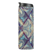 Naadloos achtergrondpatroon. Mozaïekkunstpatroon Thermosbeker (Geroteerd rechts)