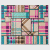 Naadloos achtergrondpatroon. Patchwerkpatroon met Cadeaupapier (Vlak)