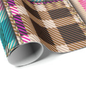 Naadloos achtergrondpatroon. Patchwerkpatroon met Cadeaupapier (Rol Hoek)