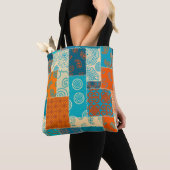 Naadloos achtergrondpatroon. Patchwork patroon in Tote Bag (Dichtbij)