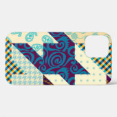 Naadloos achtergrondpatroon. Patchwork patroon. Vi Case-Mate iPhone Case (Achterkant (horizontaal))