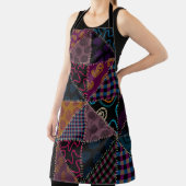 Naadloos achtergrondpatroon. Patchwork patroon. Vi Schort (Insitu)