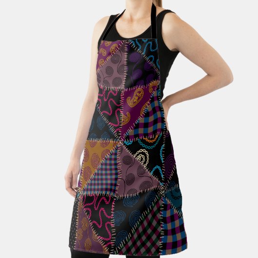 Naadloos achtergrondpatroon. Patchwork patroon. Vi Schort (Insitu)