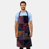 Naadloos achtergrondpatroon. Patchwork patroon. Vi Schort (Gedragen)