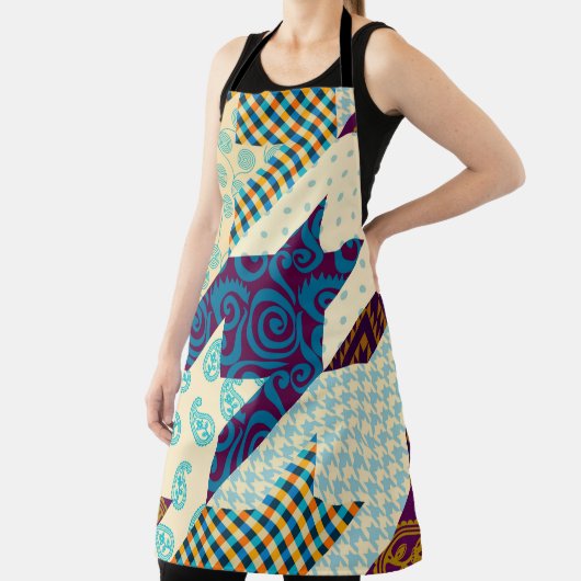 Naadloos achtergrondpatroon. Patchwork patroon. Vi Schort (Insitu)