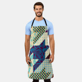 Naadloos achtergrondpatroon. Patchwork patroon. Vi Schort (Gedragen)