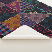 Naadloos achtergrondpatroon. Patchwork patroon. Vi Sherpa Deken (3/4)