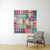 Naadloos achtergrondpatroon. Patchworkpatroon met Wandkleed (In situ)