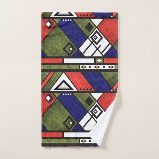 Naadloos afrikaans ethnos traditioneel textuurpatr bad handdoek (Handdoek)