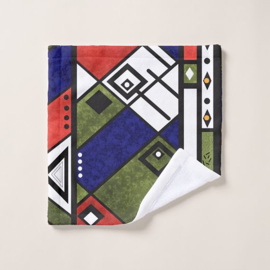 Naadloos afrikaans ethnos traditioneel textuurpatr bad handdoek (Wasdoekje)