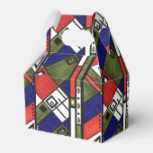 Naadloos afrikaans ethnos traditioneel textuurpatr bedankdoosjes (Achterkant)