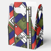 Naadloos afrikaans ethnos traditioneel textuurpatr bedankdoosjes (Geopend)