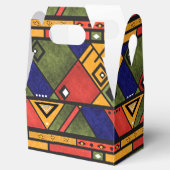 Naadloos afrikaans ethnos traditioneel textuurpatr bedankdoosjes (Geopend)