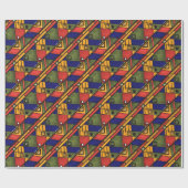 Naadloos afrikaans ethnos traditioneel textuurpatr cadeaupapier (Vlak)