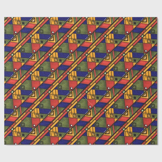 Naadloos afrikaans ethnos traditioneel textuurpatr cadeaupapier (Vlak)