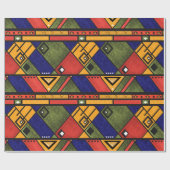 Naadloos afrikaans ethnos traditioneel textuurpatr cadeaupapier (Vlak)