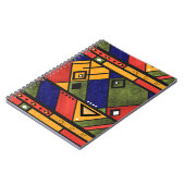 Naadloos afrikaans ethnos traditioneel textuurpatr notitieboek (Linkerzijde)