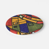 Naadloos afrikaans ethnos traditioneel textuurpatr papieren bordje (Gekanteld)