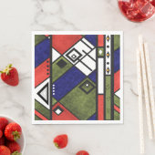 Naadloos afrikaans ethnos traditioneel textuurpatr servet (Insitu)