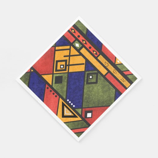 Naadloos afrikaans ethnos traditioneel textuurpatr servet (Hoek)