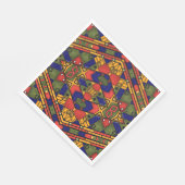 Naadloos afrikaans ethnos traditioneel textuurpatr servet (Hoek)