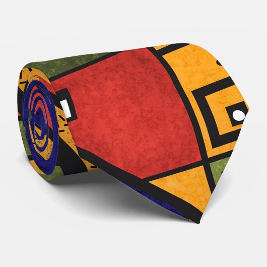 Naadloos afrikaans ethnos traditioneel textuurpatr stropdas (Opgerold)