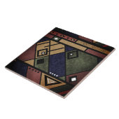 Naadloos afrikaans ethnos traditioneel textuurpatr tegeltje (Zijkant)