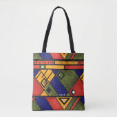 Naadloos afrikaans ethnos traditioneel textuurpatr tote bag (Voorkant)